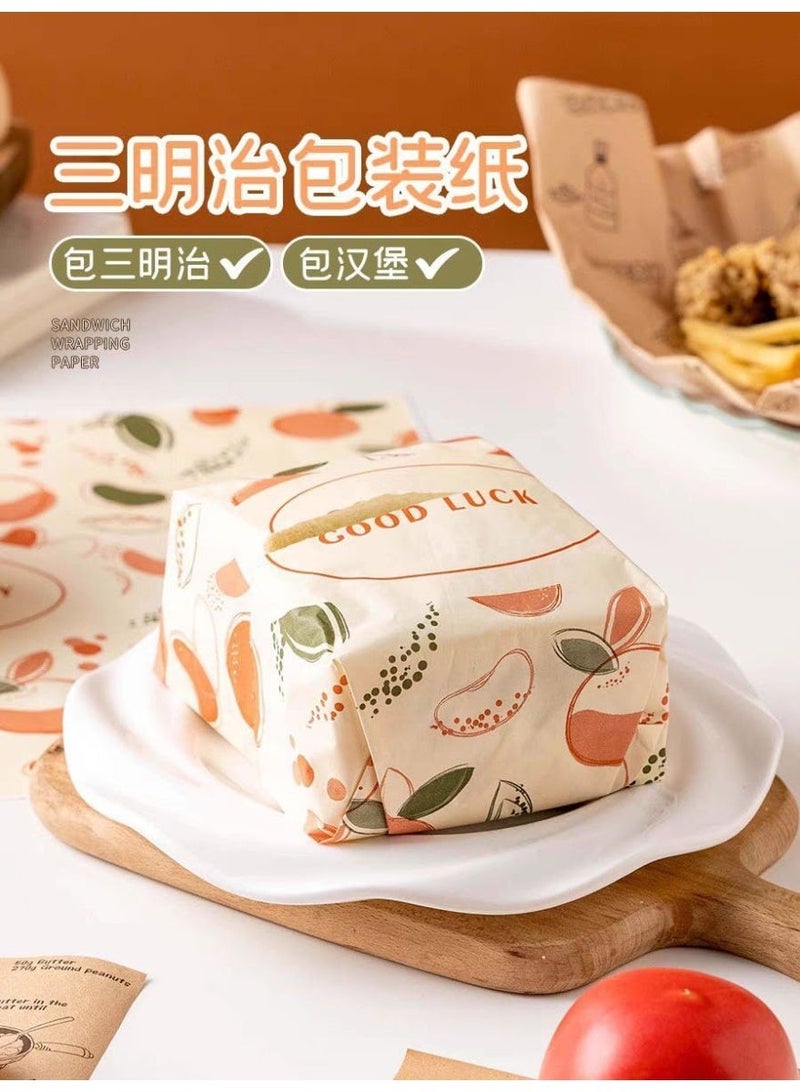 Printed (paraffin) butter paper designed for packaging and display, featuring an aesthetic that combines practicality and rustic elegance. - Image 5